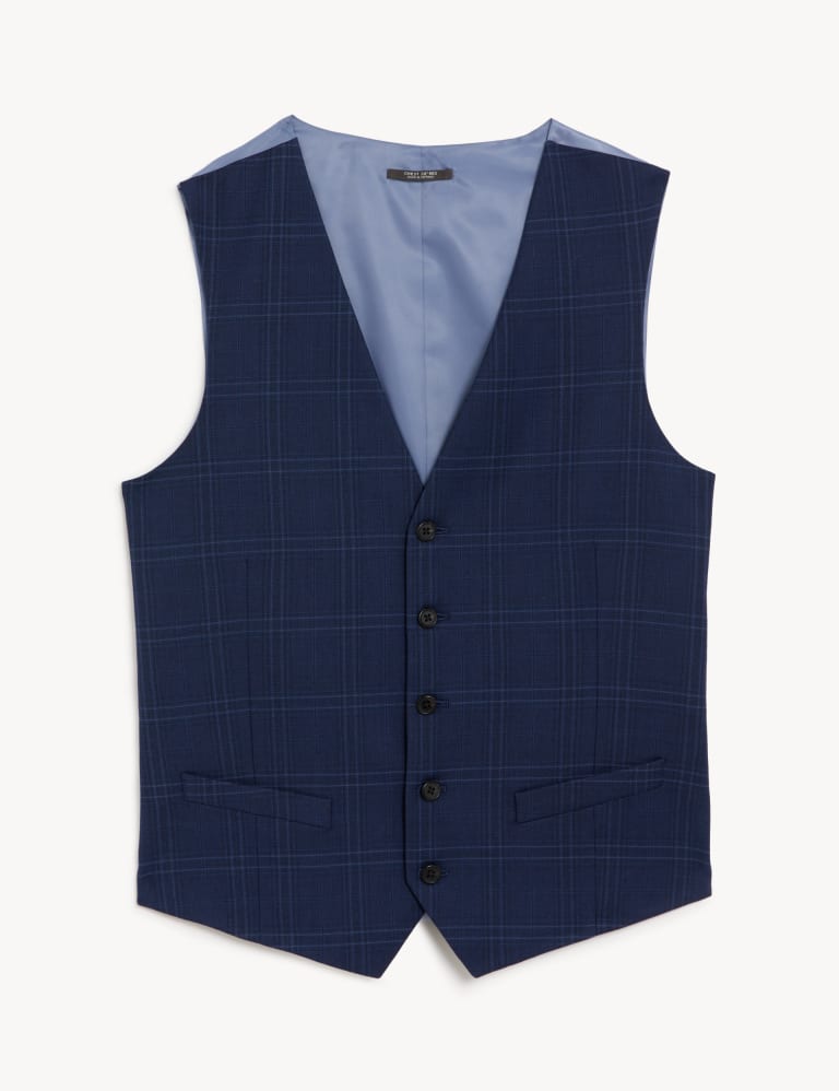 Check Waistcoat M S Collection M S