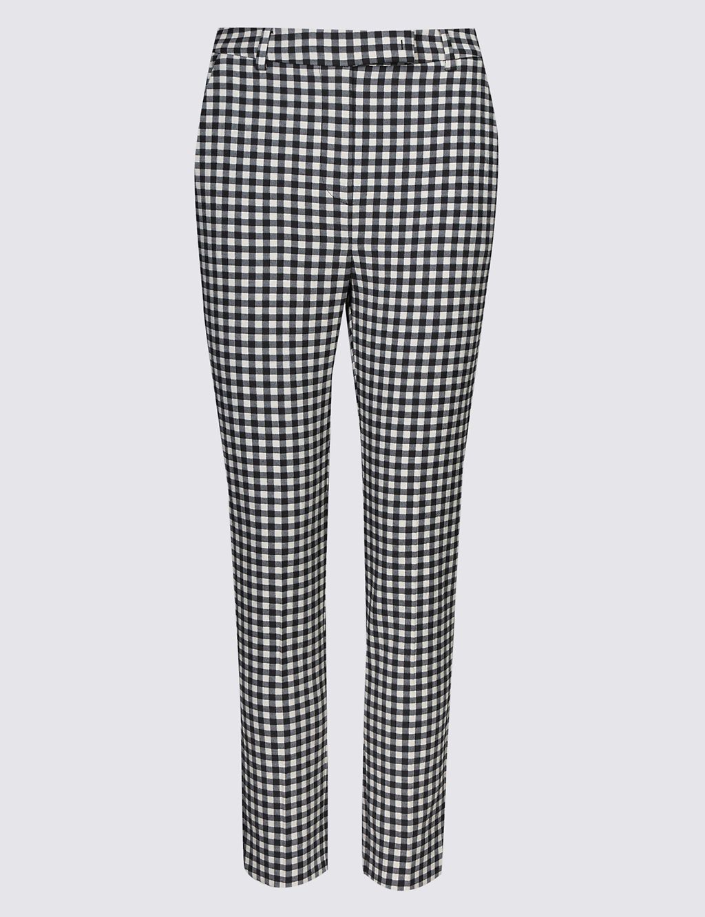 Checked 7/8th Crop Slim Leg Trousers 1 of 6