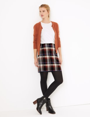 A line shop mini skirt check