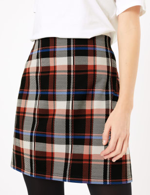 Tartan skirt clearance marks and spencer