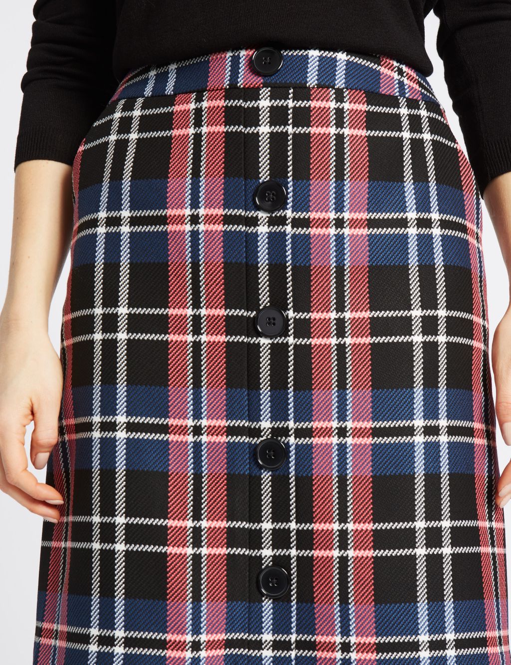 Checked A-Line Mini Skirt 6 of 6