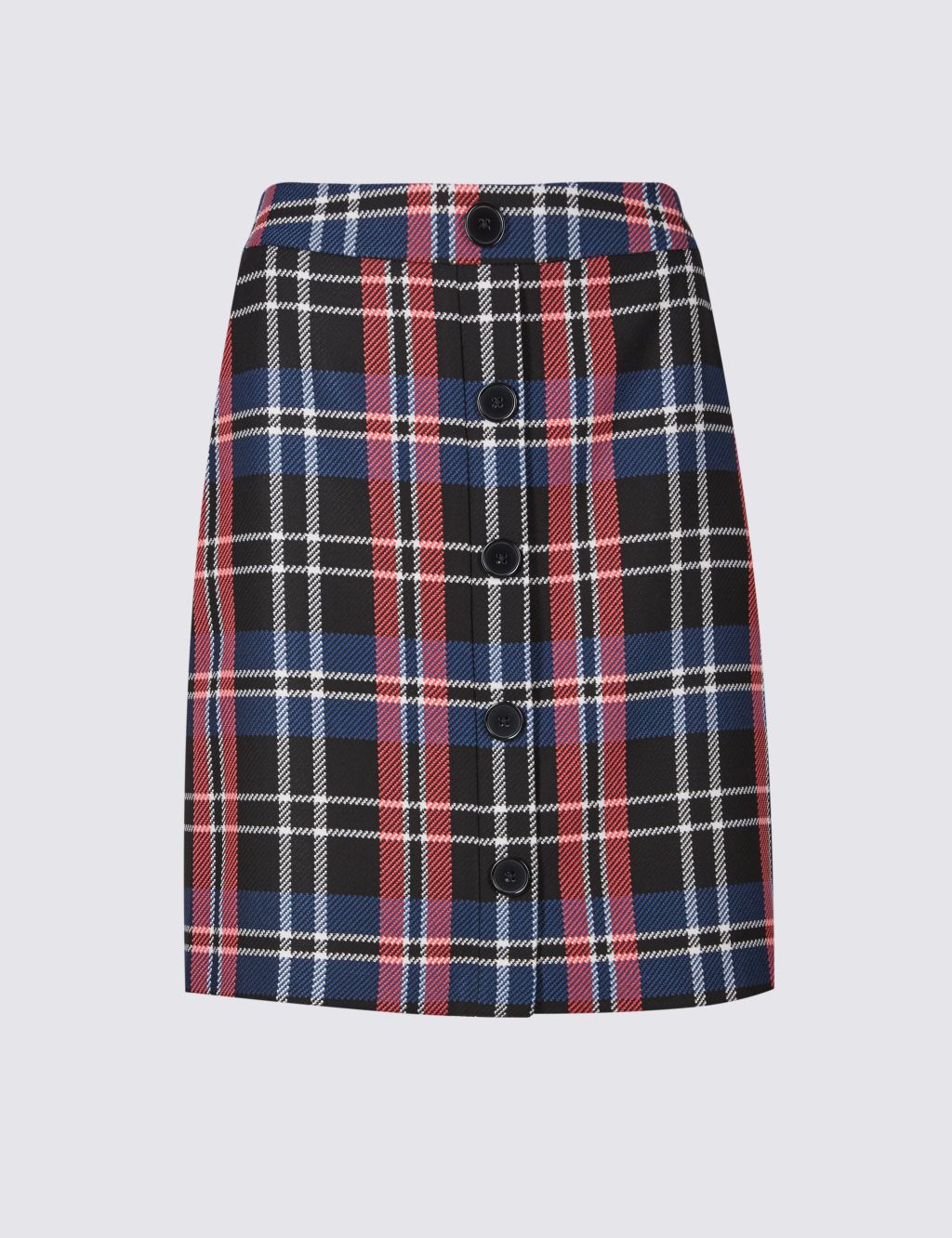 Checked A-Line Mini Skirt 1 of 6