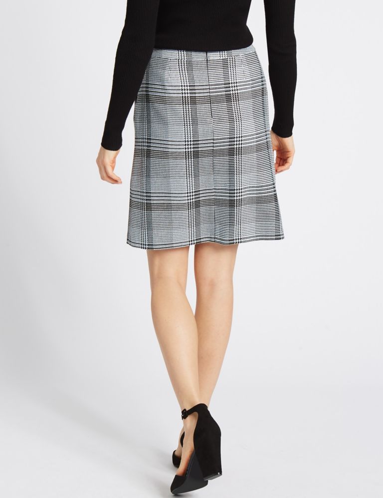 Checked A-Line Mini Skirt 4 of 5