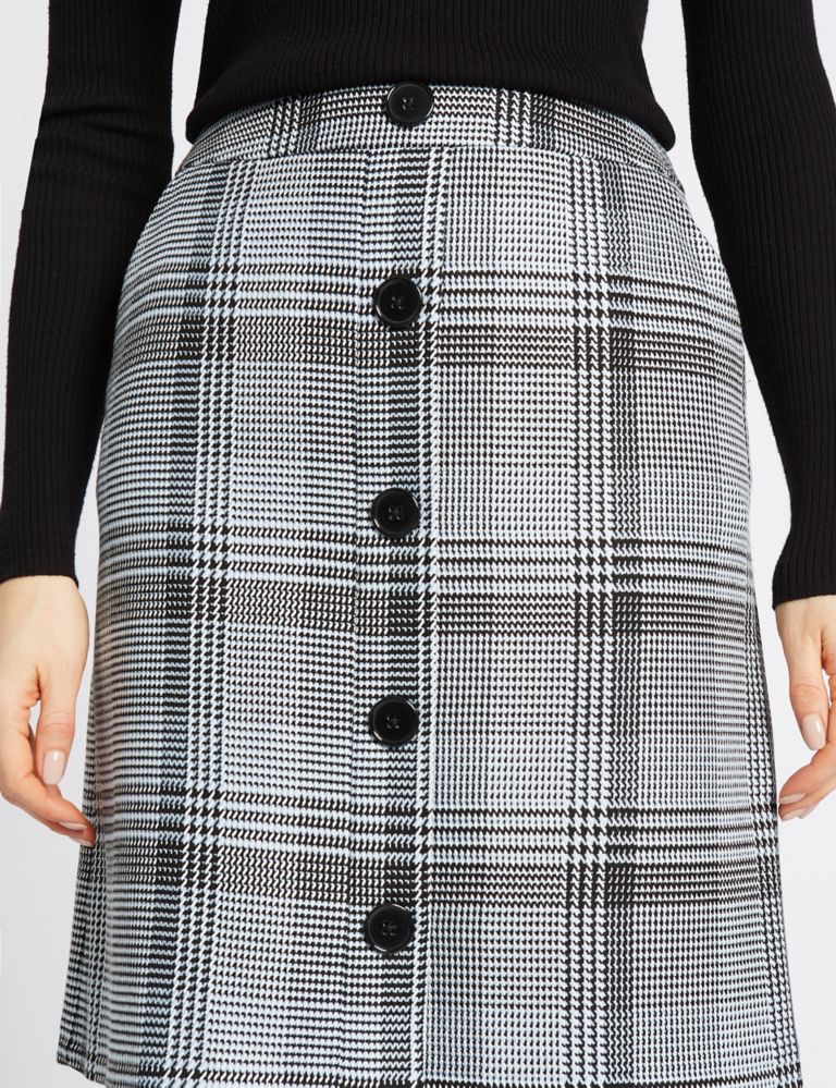 Checked A-Line Mini Skirt 5 of 5