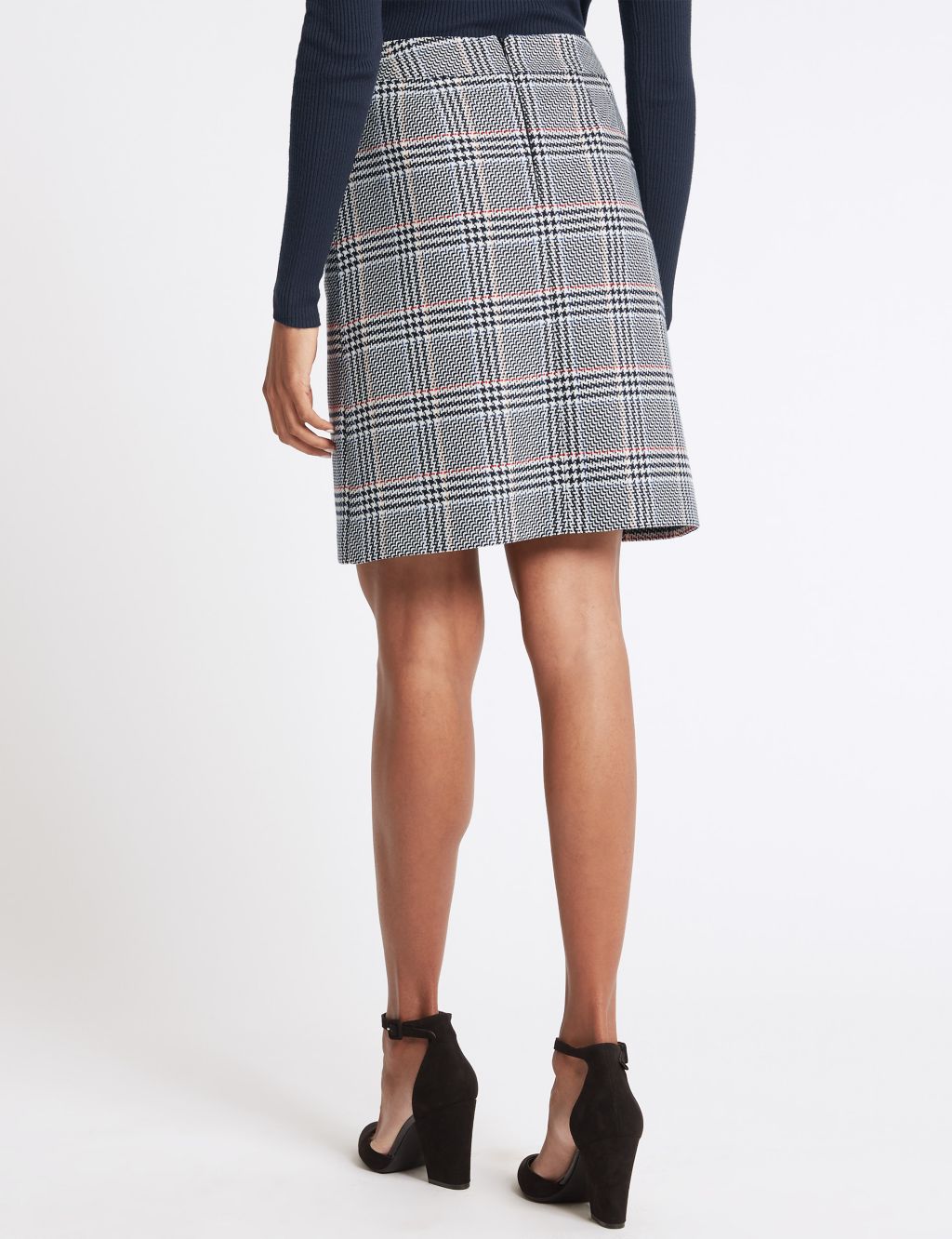 Checked A-Line Mini Skirt 7 of 7