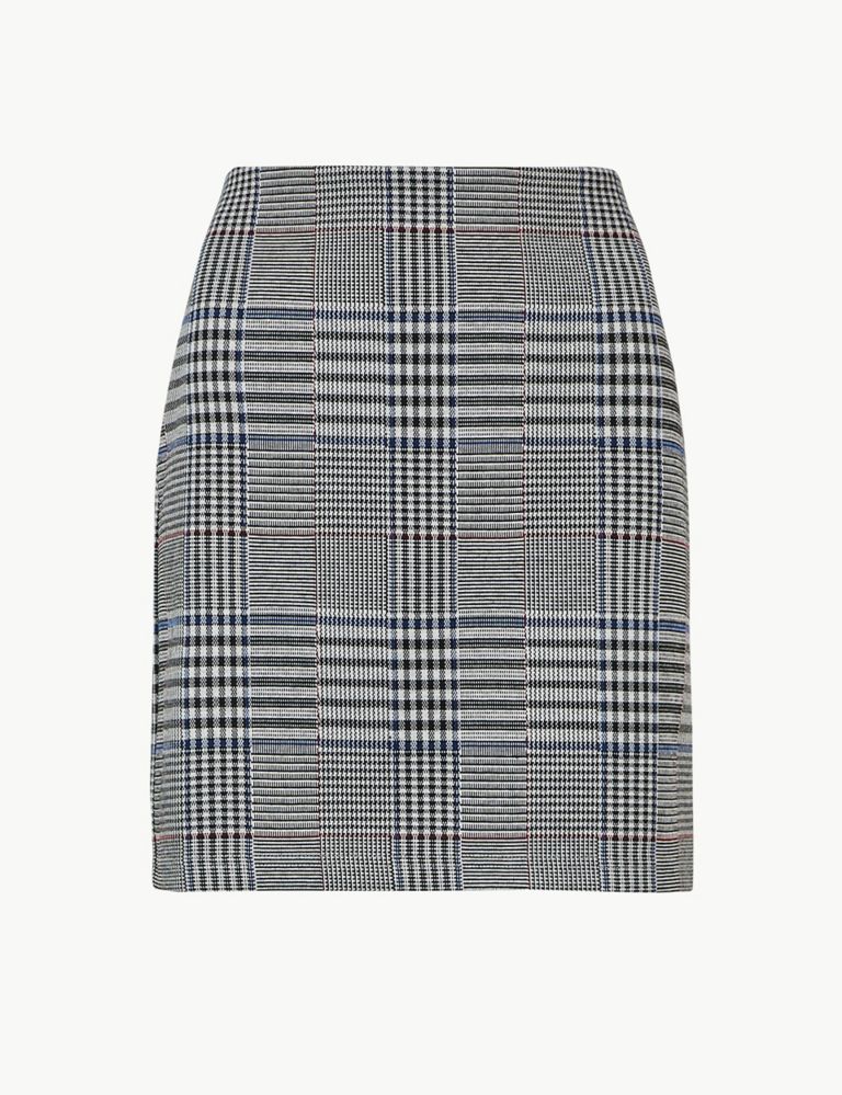 Checked A-Line Mini Skirt 2 of 5
