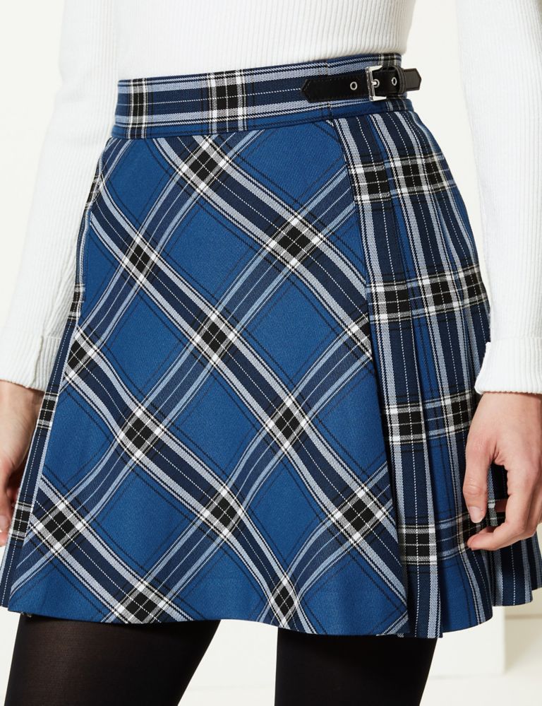 Checked A-Line Mini Skirt 4 of 4