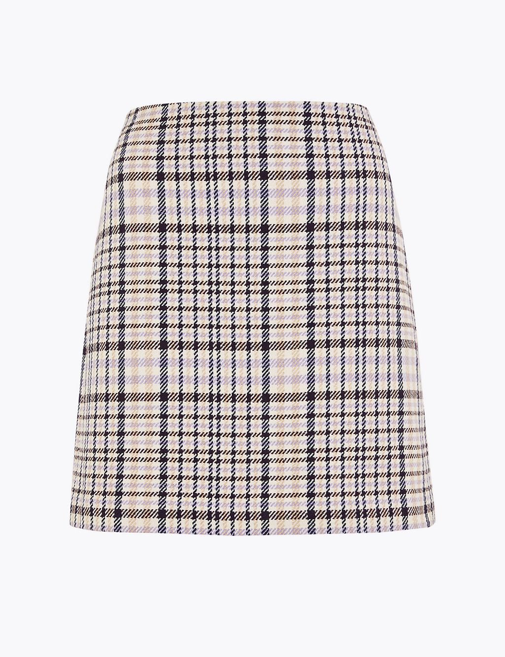 Checked A-Line Mini Skirt 1 of 4
