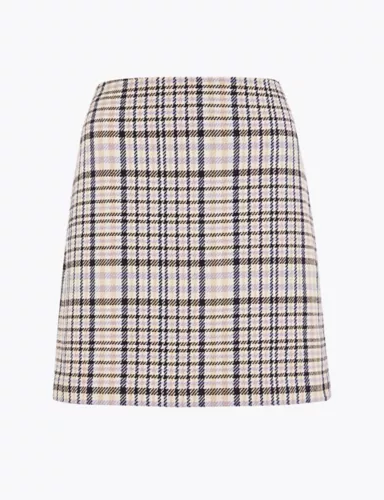Checked A-Line Mini Skirt 2 of 4