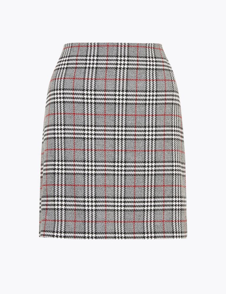 Checked A Line Mini Skirt 2 of 5