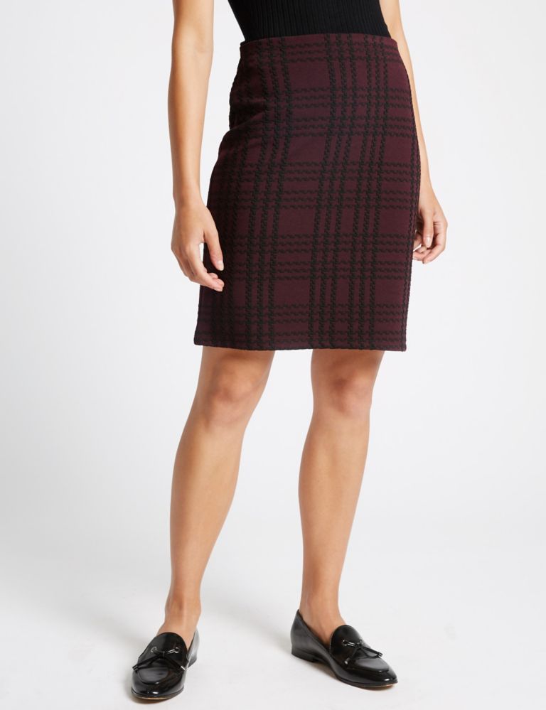 Checked A-Line Skirt 3 of 5