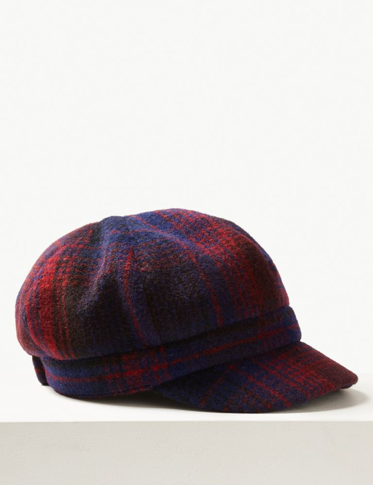 Checked Baker Boy Hat 2 of 2