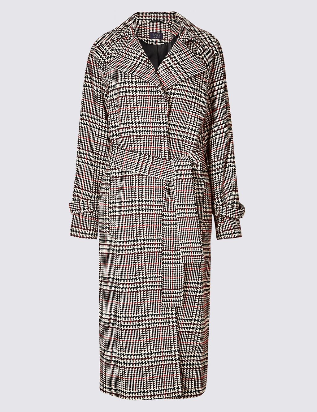 Checked Belted Coat 1 of 5