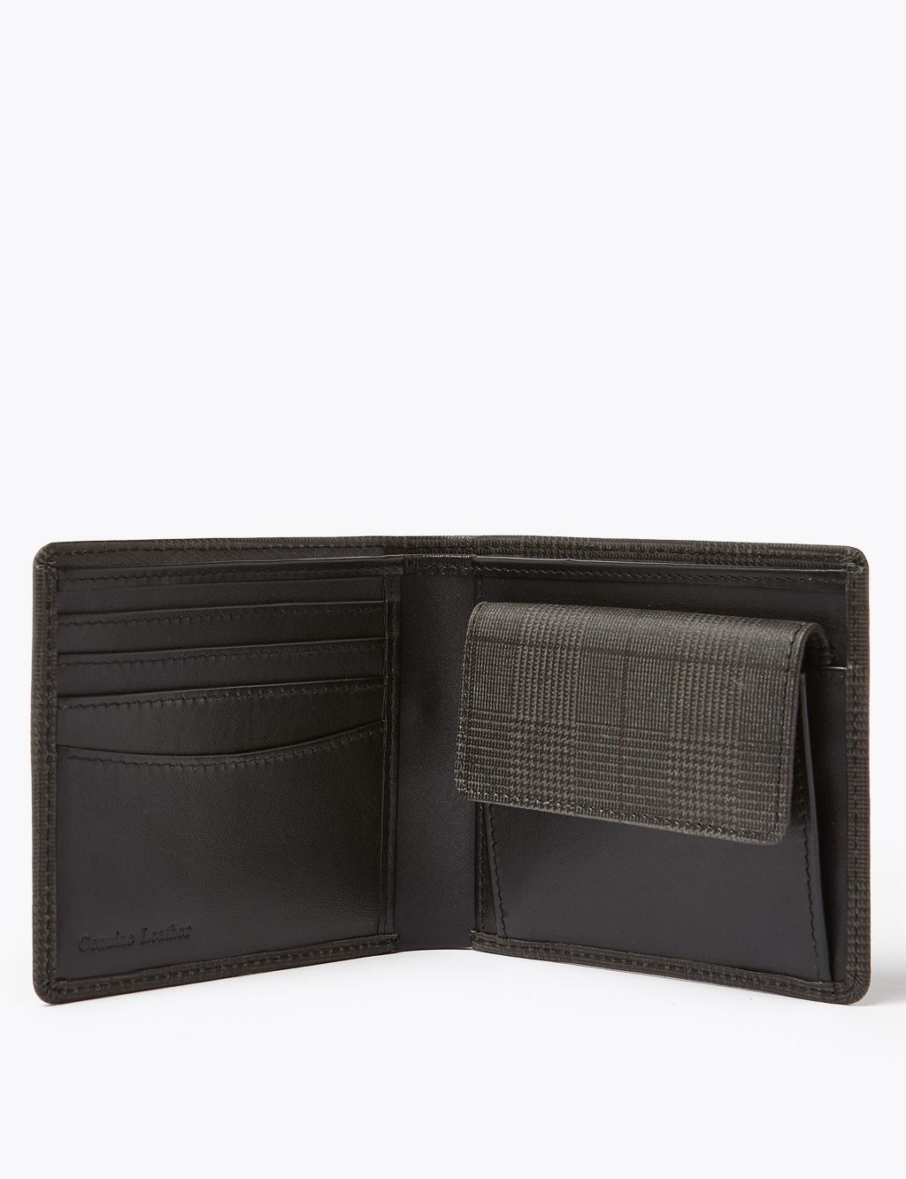 Checked Bi-Fold Wallet with Cardsafe™ 1 of 5