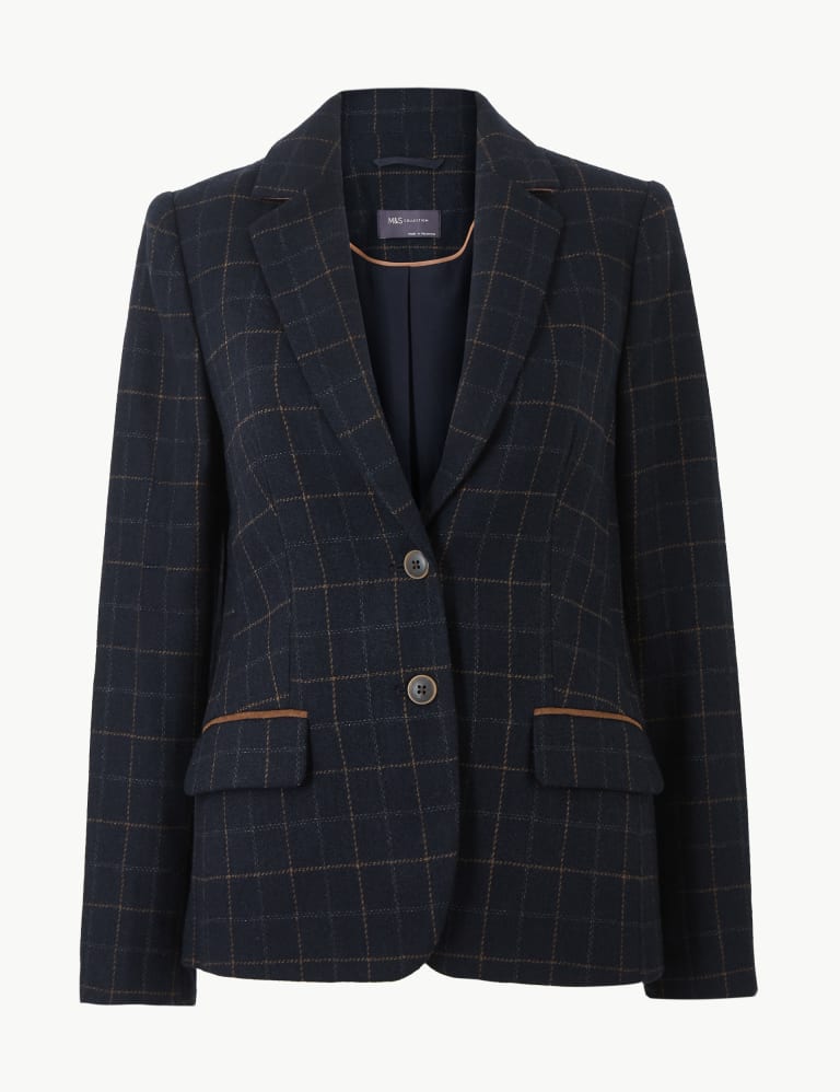 Checked Blazer M S Collection M S