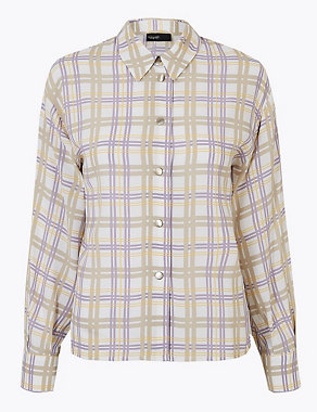 Checked Button Detailed Shirt Image 2 of 4