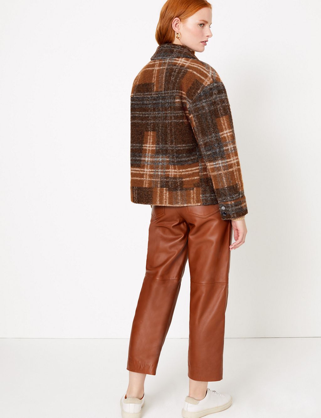 Checked Cropped Short Jacket 5 of 5