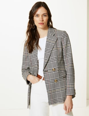 M&s double breasted on sale blazer