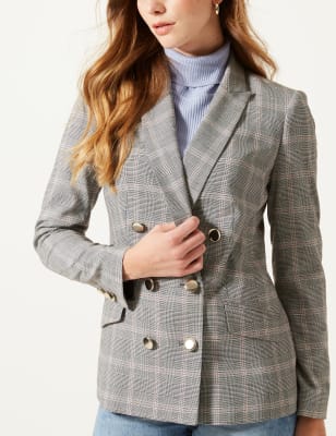 Marks and sale spencer checked blazer