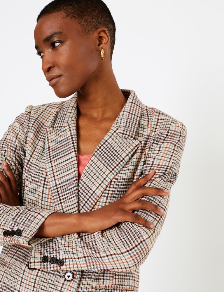 Marks and spencer checked blazer new arrivals