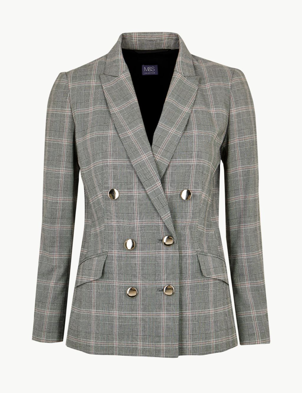 Checked Double Breasted Blazer 1 of 6