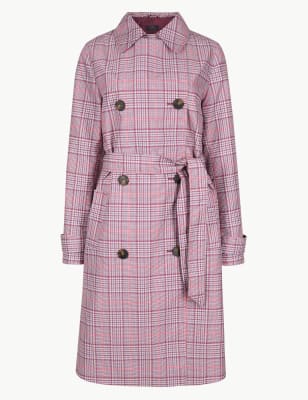 Marks and spencer pink trench clearance coat