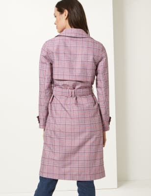 Marks and spencer hot sale pink trench coat