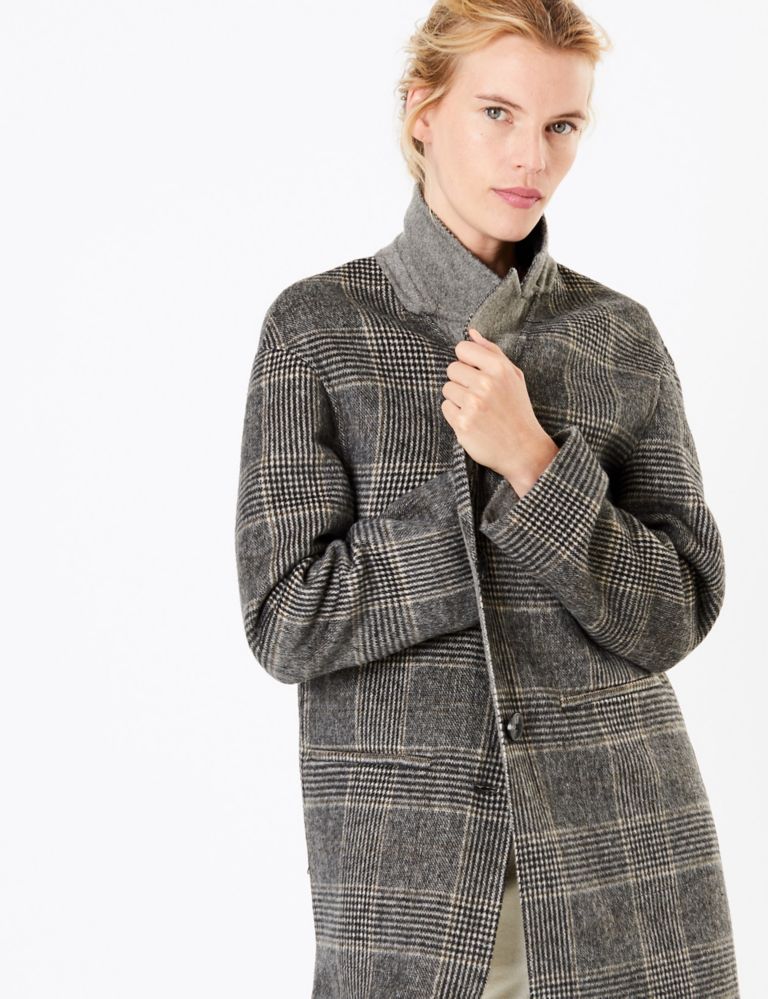 Checked Double Faced Coat 6 of 6