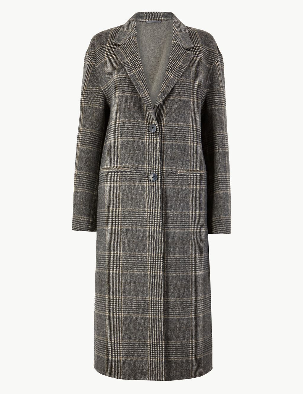 Checked Double Faced Coat 1 of 6