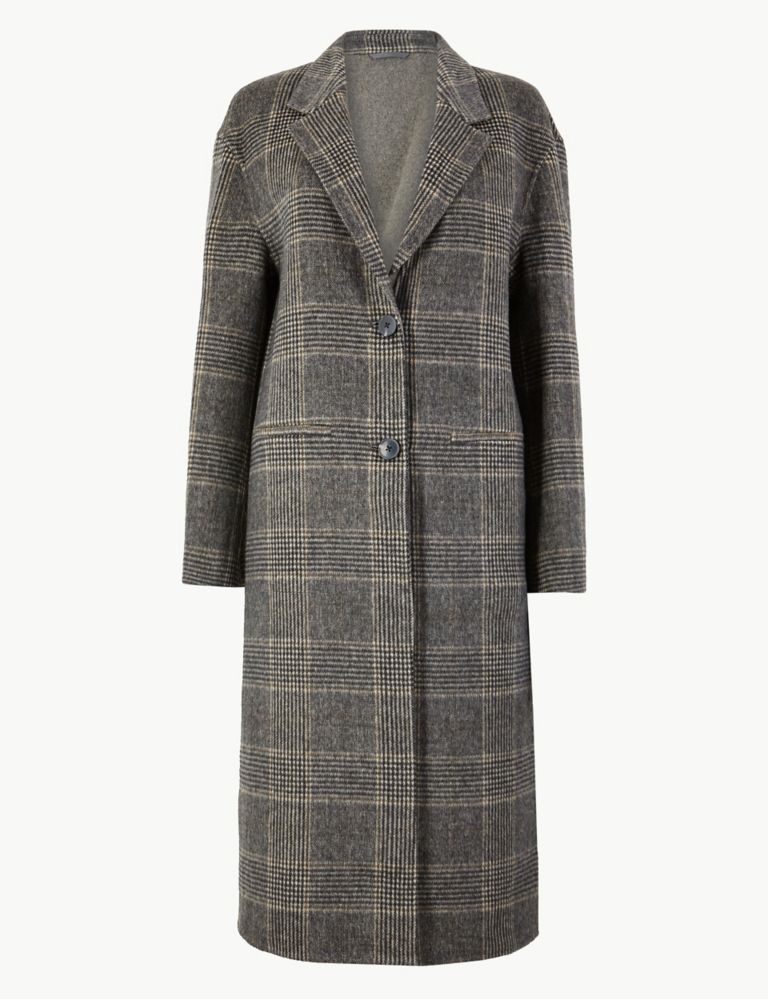 Checked Double Faced Coat 2 of 6