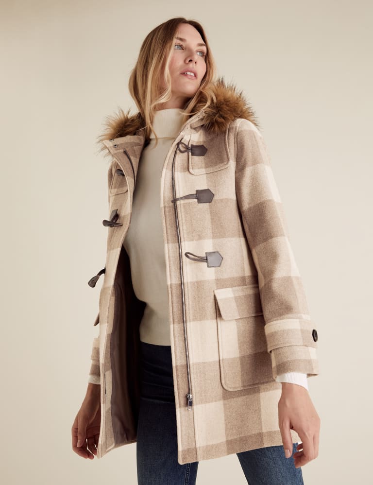 Jack and jones duffle coat clearance