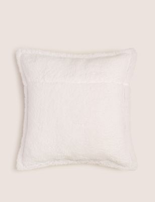 Checked Fleece Medium Cushion Image 2 of 5