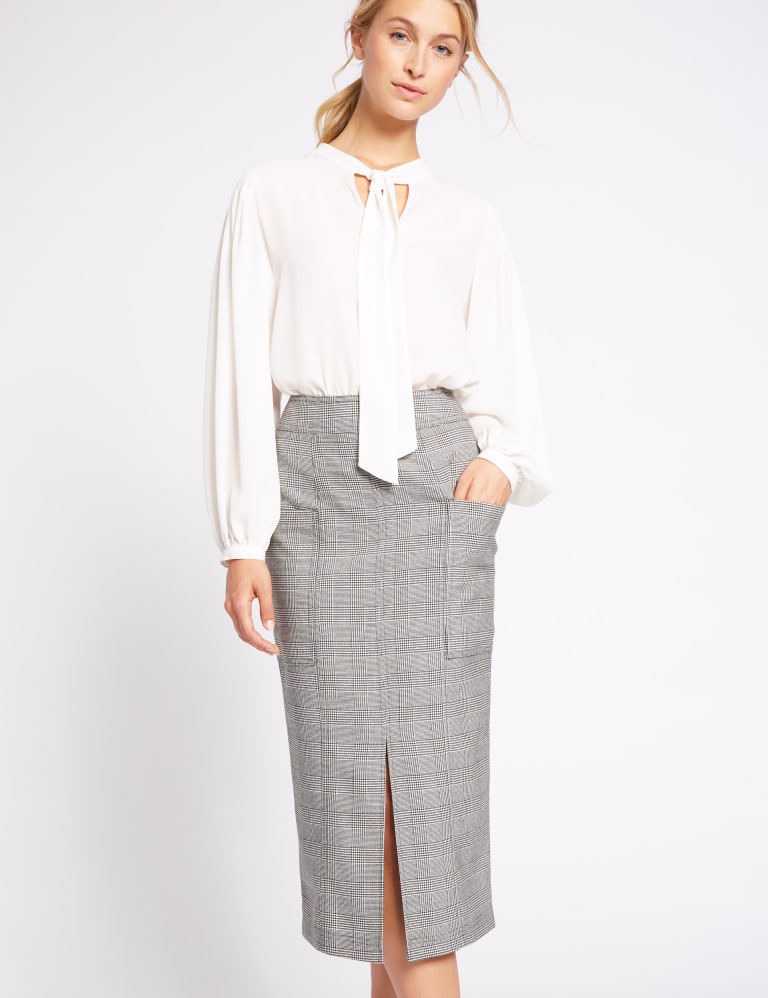 White pencil skirt m&s hot sale