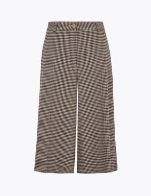 checked culottes