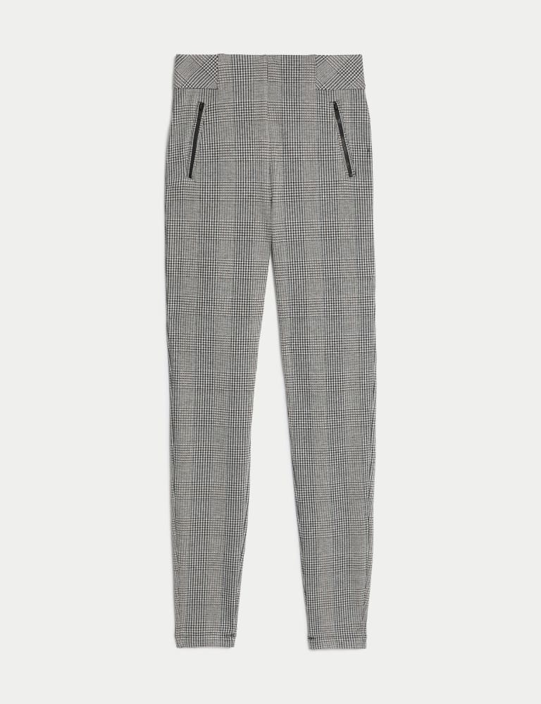 Checked High Waisted Leggings, M&S Collection