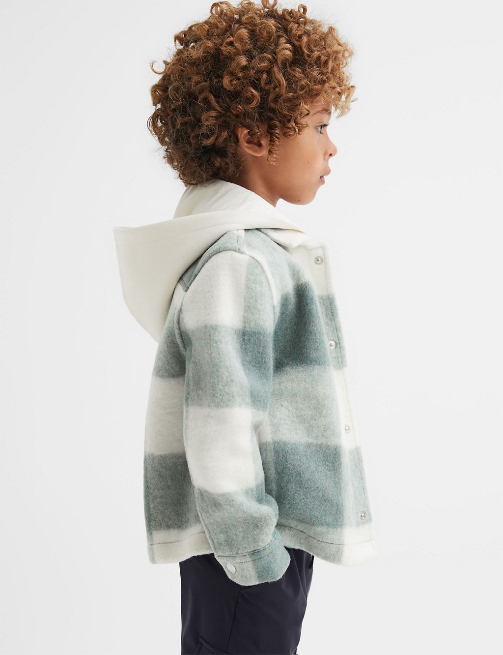 Checked Hooded Jacket (4-14 Yrs) 2 of 5