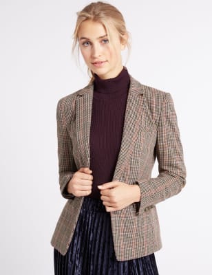 Ladies cheap check jacket