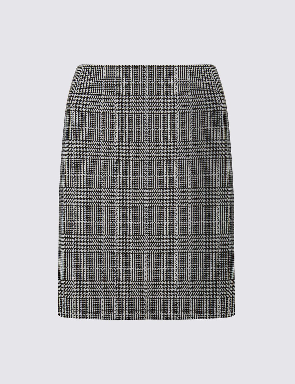 Checked Jersey Mini Skirt 1 of 3