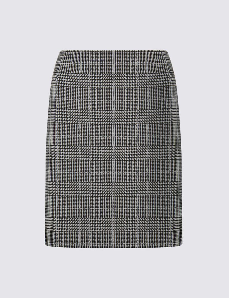 Checked Jersey Mini Skirt 2 of 3