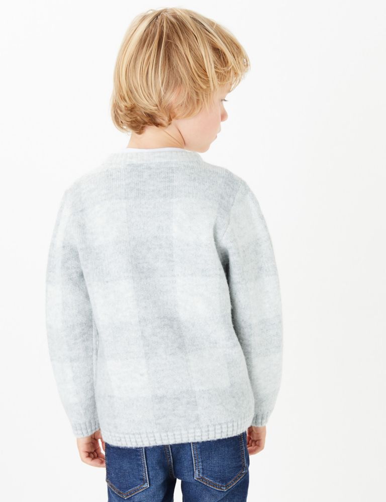 Checked Knitted Jumper (3 Months - 7 Years) 4 of 4