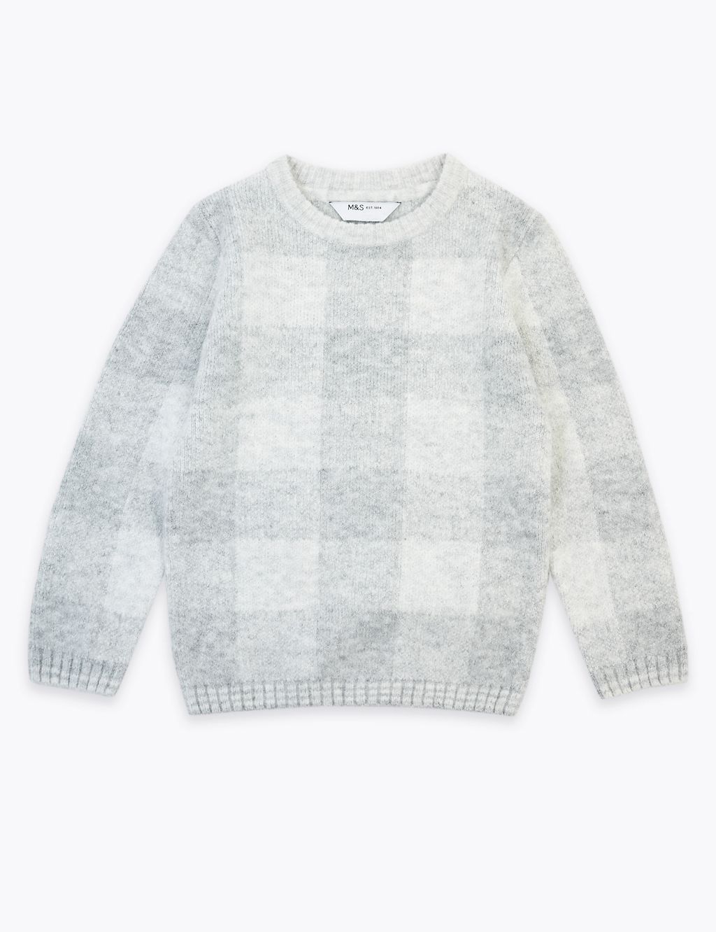 Checked Knitted Jumper (3 Months - 7 Years) 1 of 4
