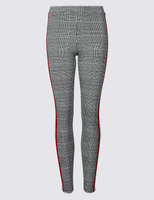 Checked Leggings | M\u0026S Collection | M\u0026S