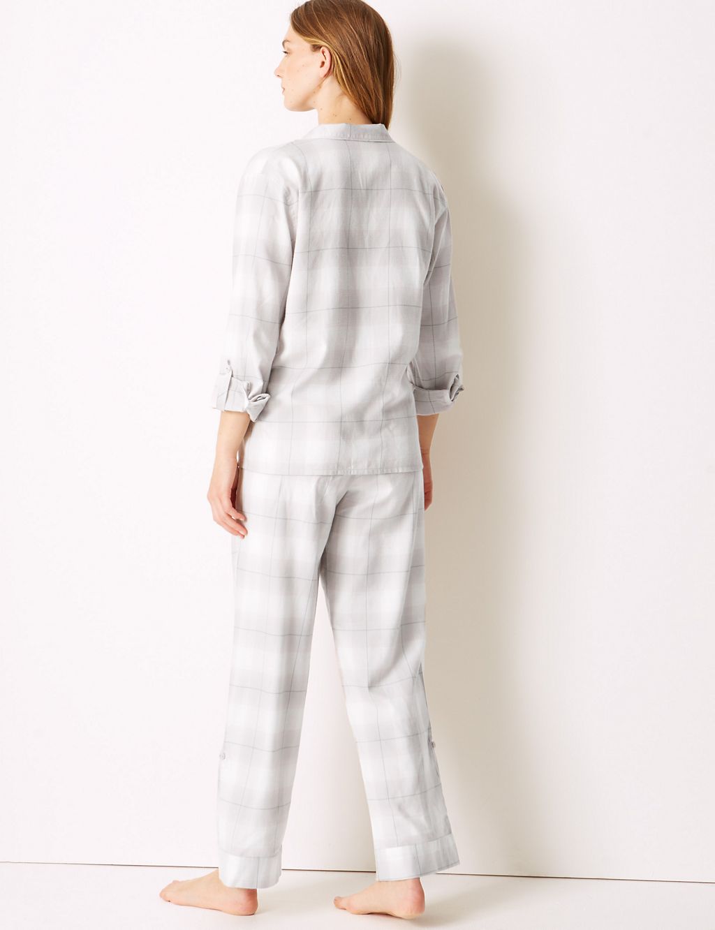 Checked Long Sleeve Pyjama Set 2 of 7