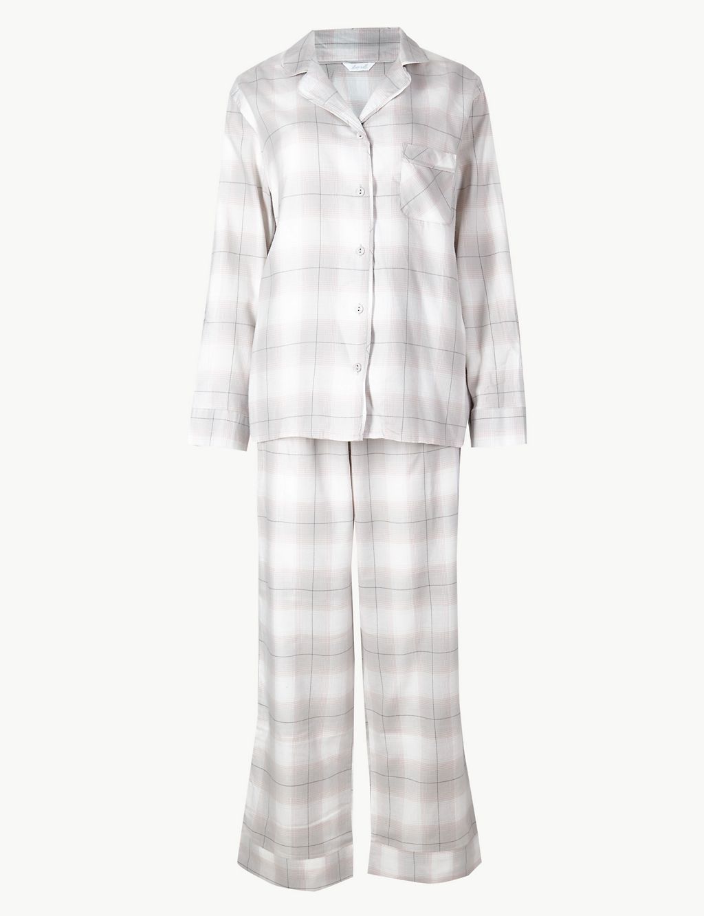 Checked Long Sleeve Pyjama Set 1 of 7