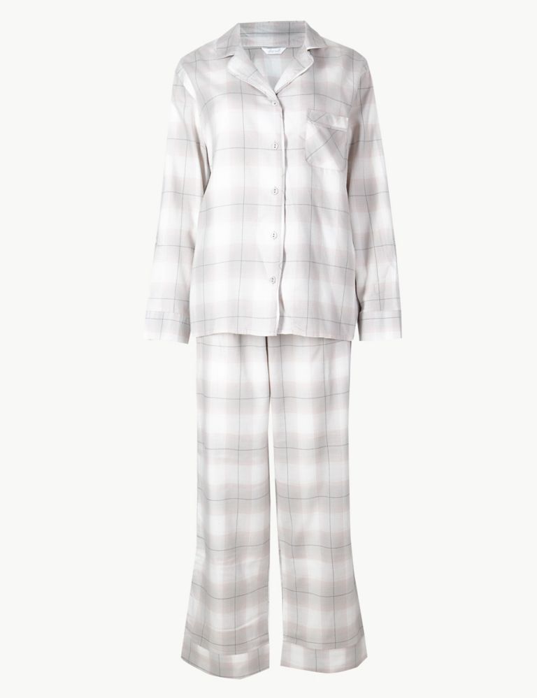 Checked Long Sleeve Pyjama Set 2 of 7