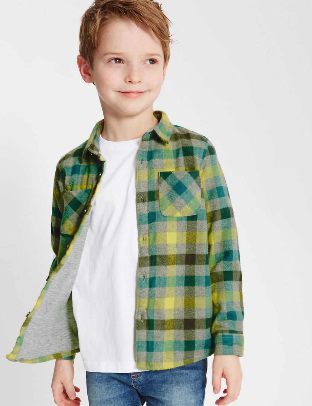 Checked Long Sleeve Shirt (1-7 Years) 3 of 5