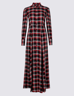 tartan maxi dress uk