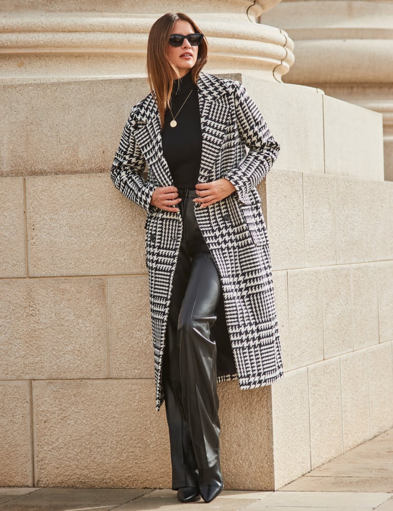 Checked Longline Tailored Coat 2 of 5