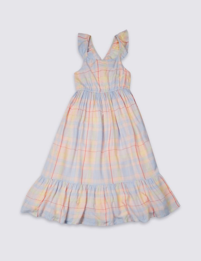 Checked Maxi Dress (3-16 Years) 2 of 4