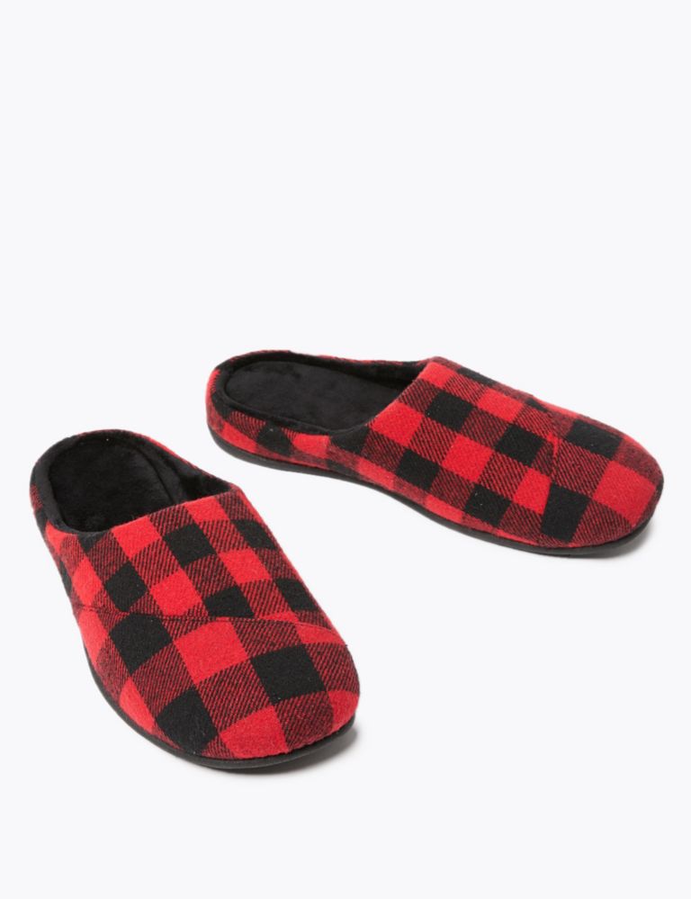 Checked Mule Slippers 3 of 5